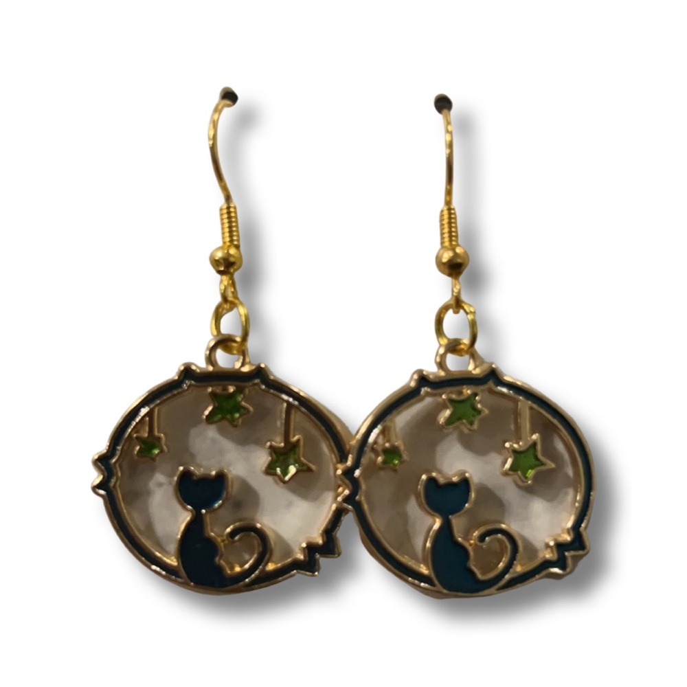 🔵Handmade Cat Earrings🐈